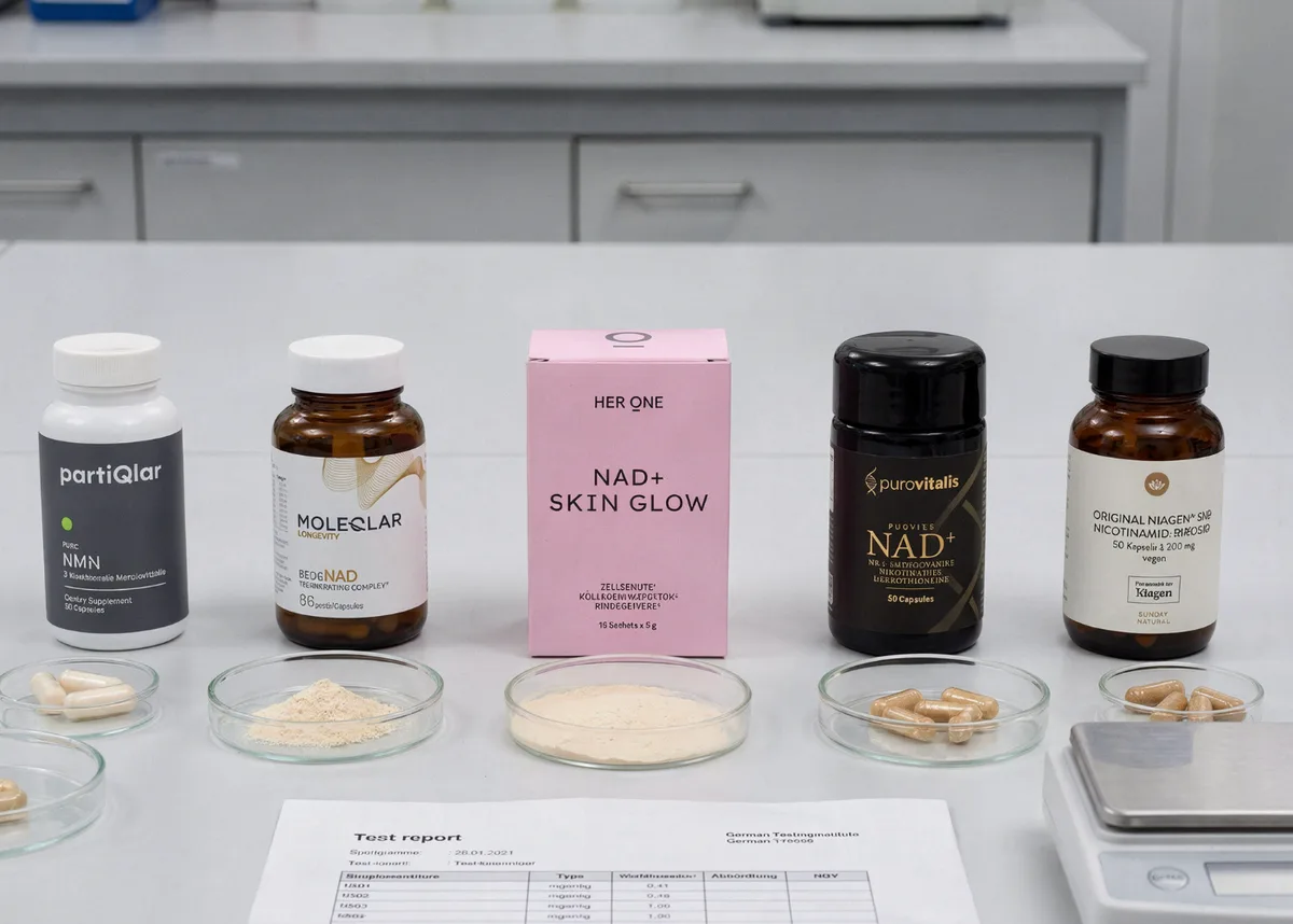 NAD+ Produkte im Vergleichstest 2026