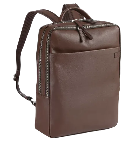 Eleganter brauner Leder-Rucksack von Picard mit Business-Look
