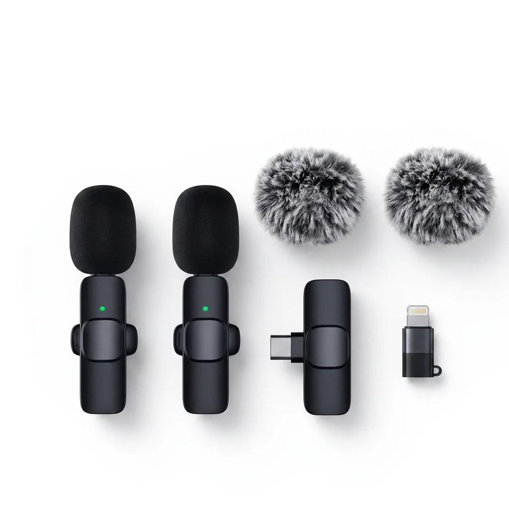 Echooria 2-in-1 Mini-Ansteckmikrofon