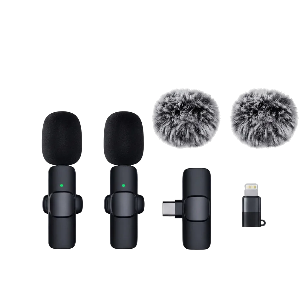 Echooria 2-in-1 Mini-Ansteckmikrofon